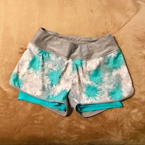 Women’s XS Teal / Gray MPG Athletic Running Shorts